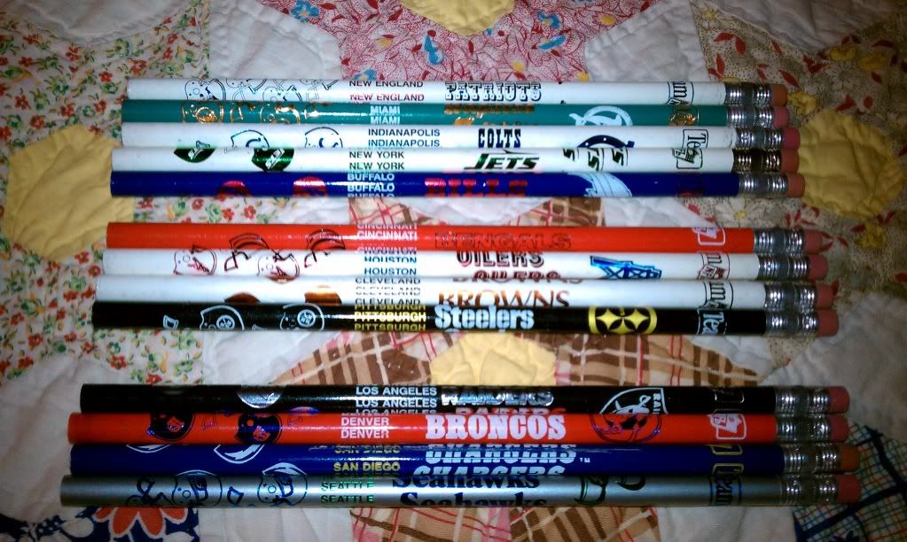 19881994 AFC "Team NFL" Pencils Photo by BlazinOKFF Photobucket